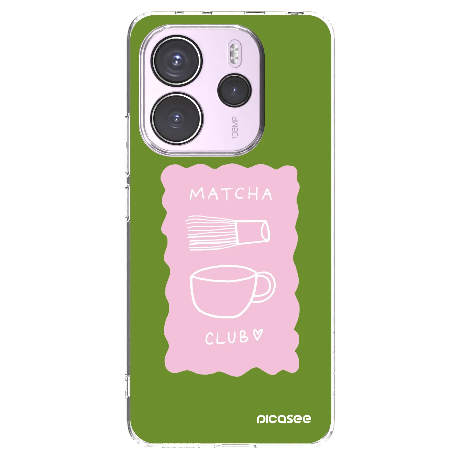 Picasee silikonový průhledný obal pro Xiaomi Redmi Note 14 4G - Matcha club