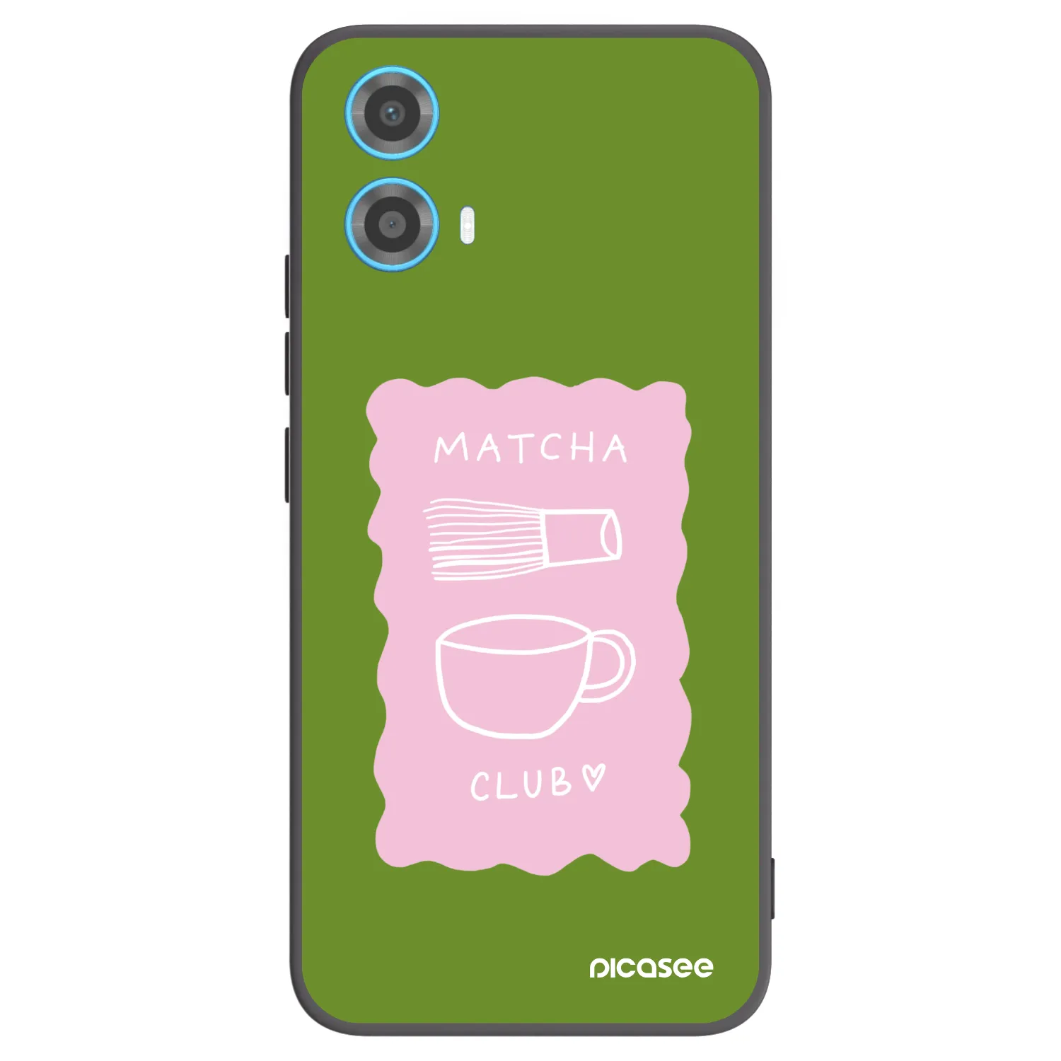 Picasee silikonový černý obal pro Motorola Moto G34 5G - Matcha club