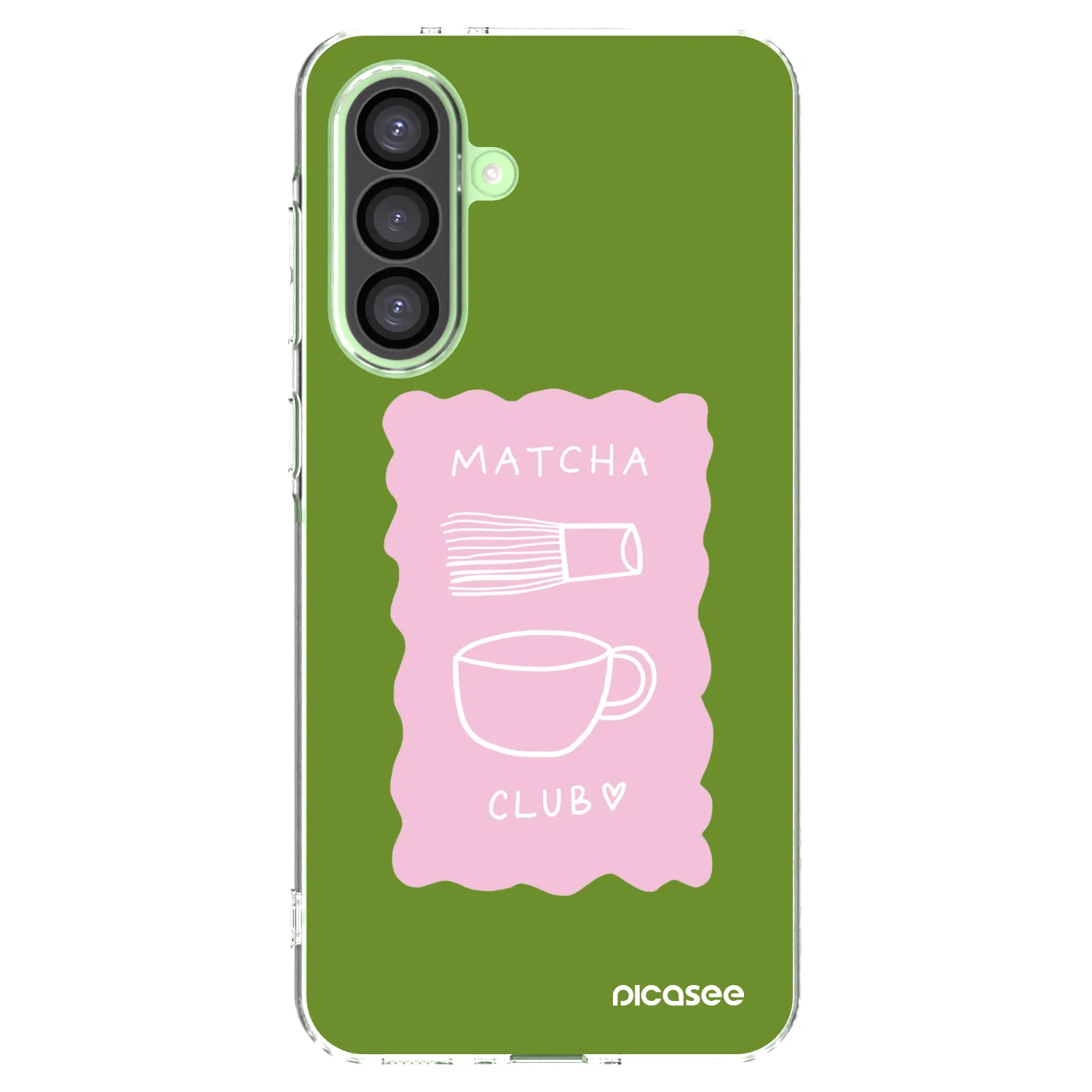 Picasee silikonový průhledný obal pro Samsung Galaxy A26 5G A266B - Matcha club