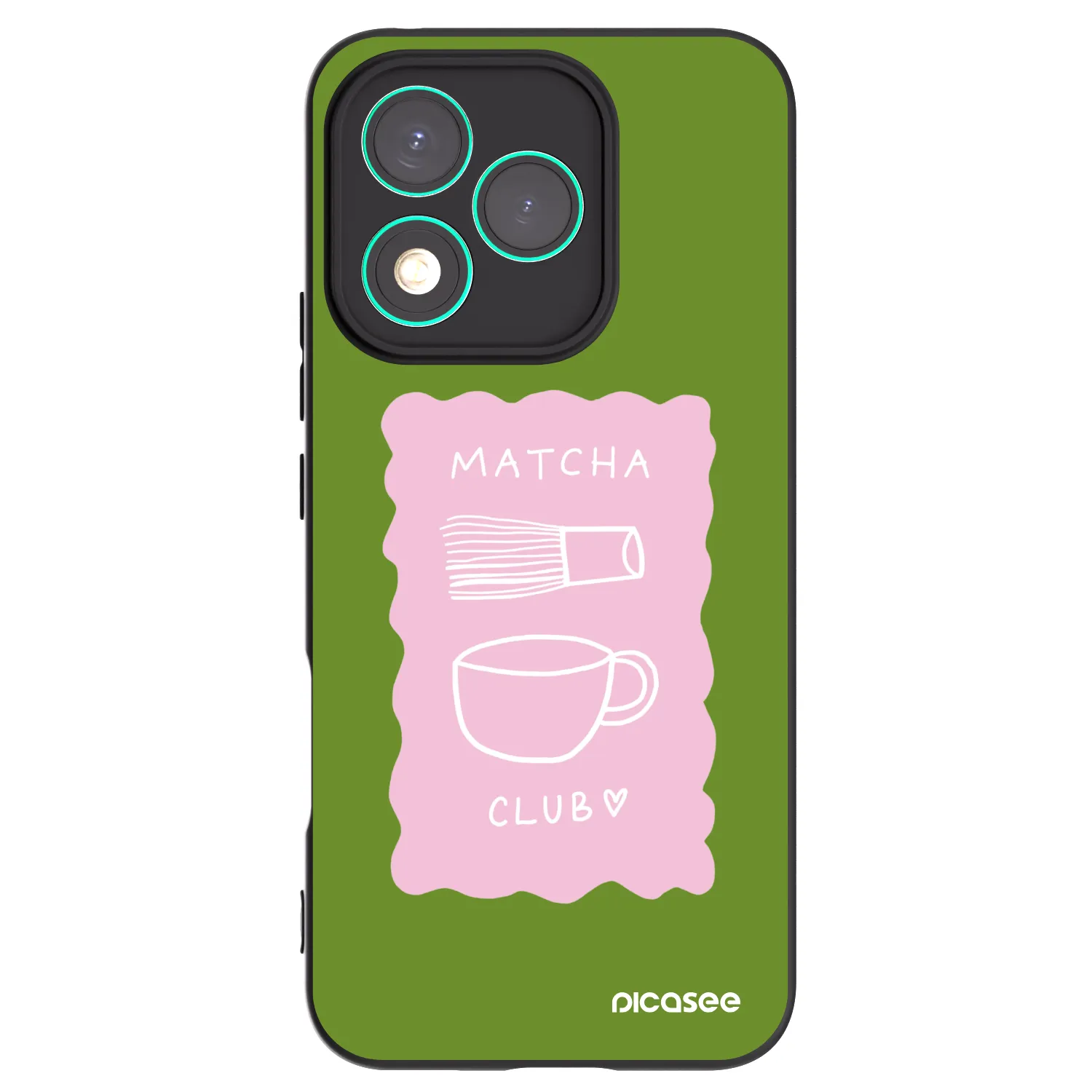 Picasee silikonový černý obal pro Honor 400 Lite 5G - Matcha club