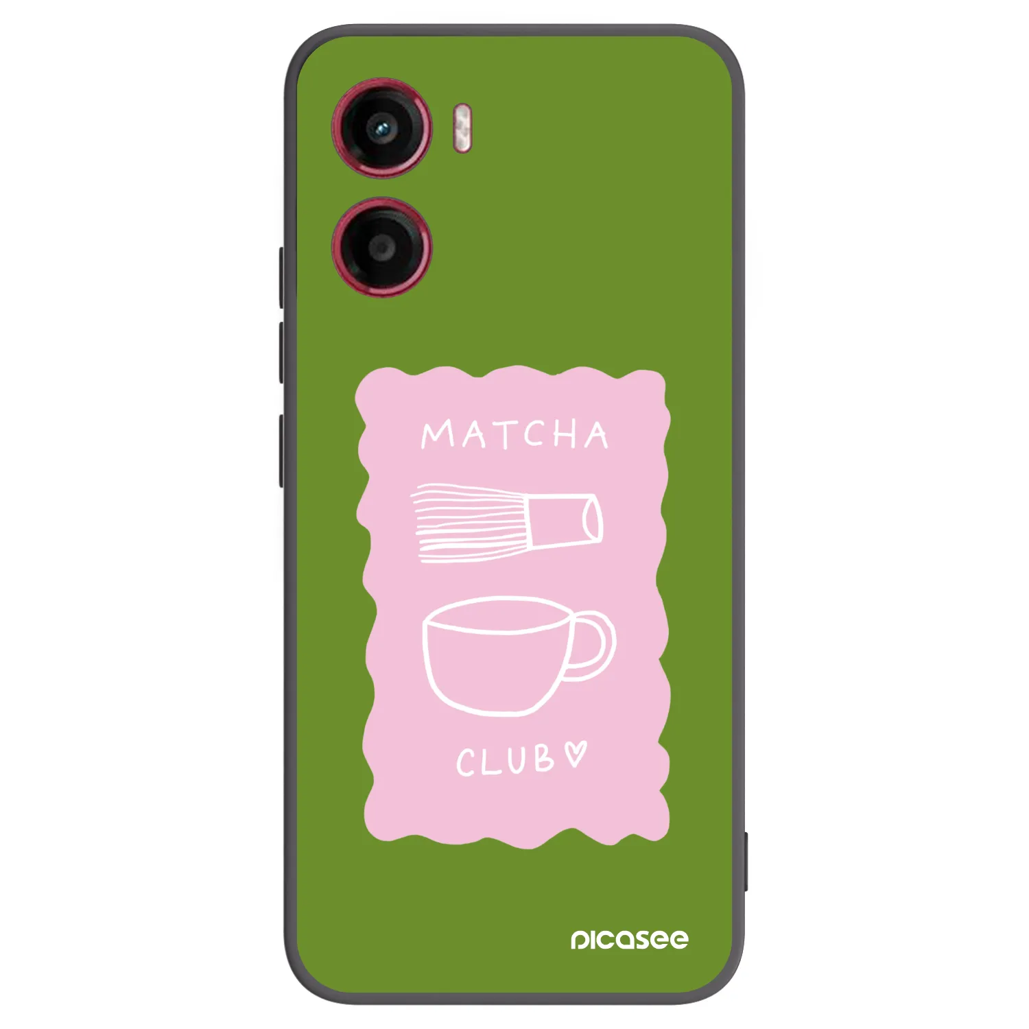 Picasee silikonový černý obal pro Motorola Moto G05 - Matcha club