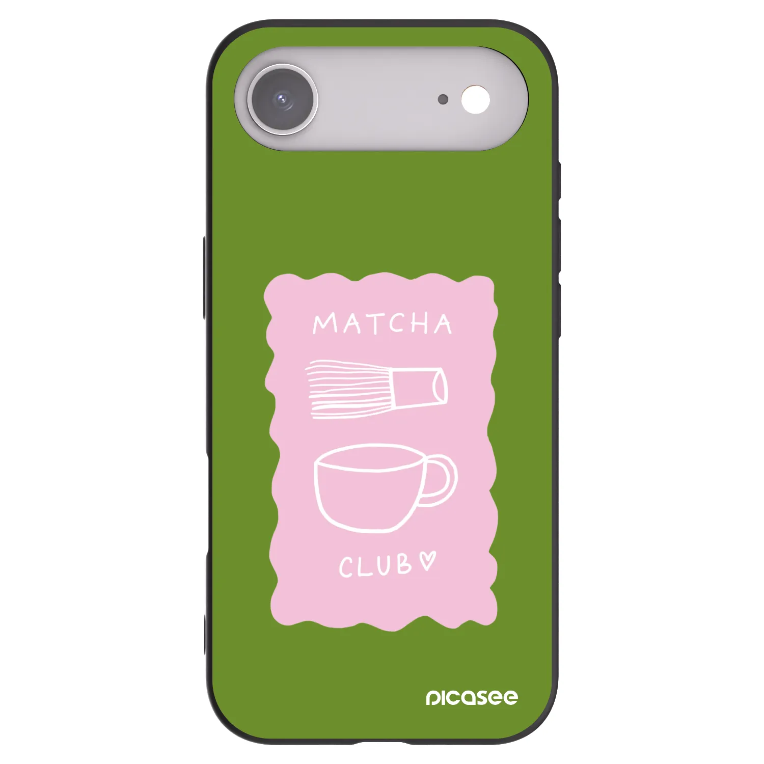 Picasee silikonový černý obal pro Apple iPhone Air - Matcha club