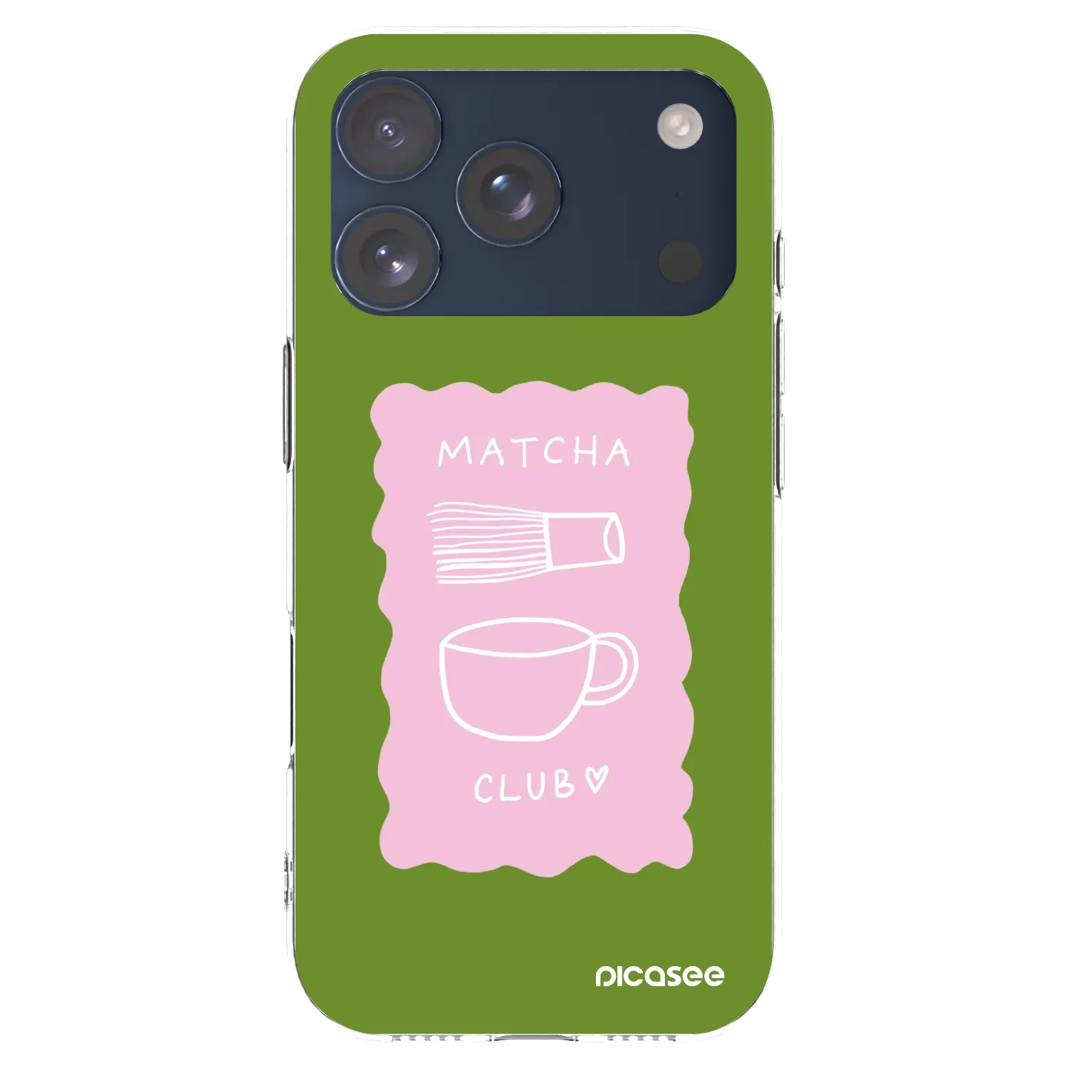 Picasee silikonový průhledný obal pro Apple iPhone 17 Pro - Matcha club