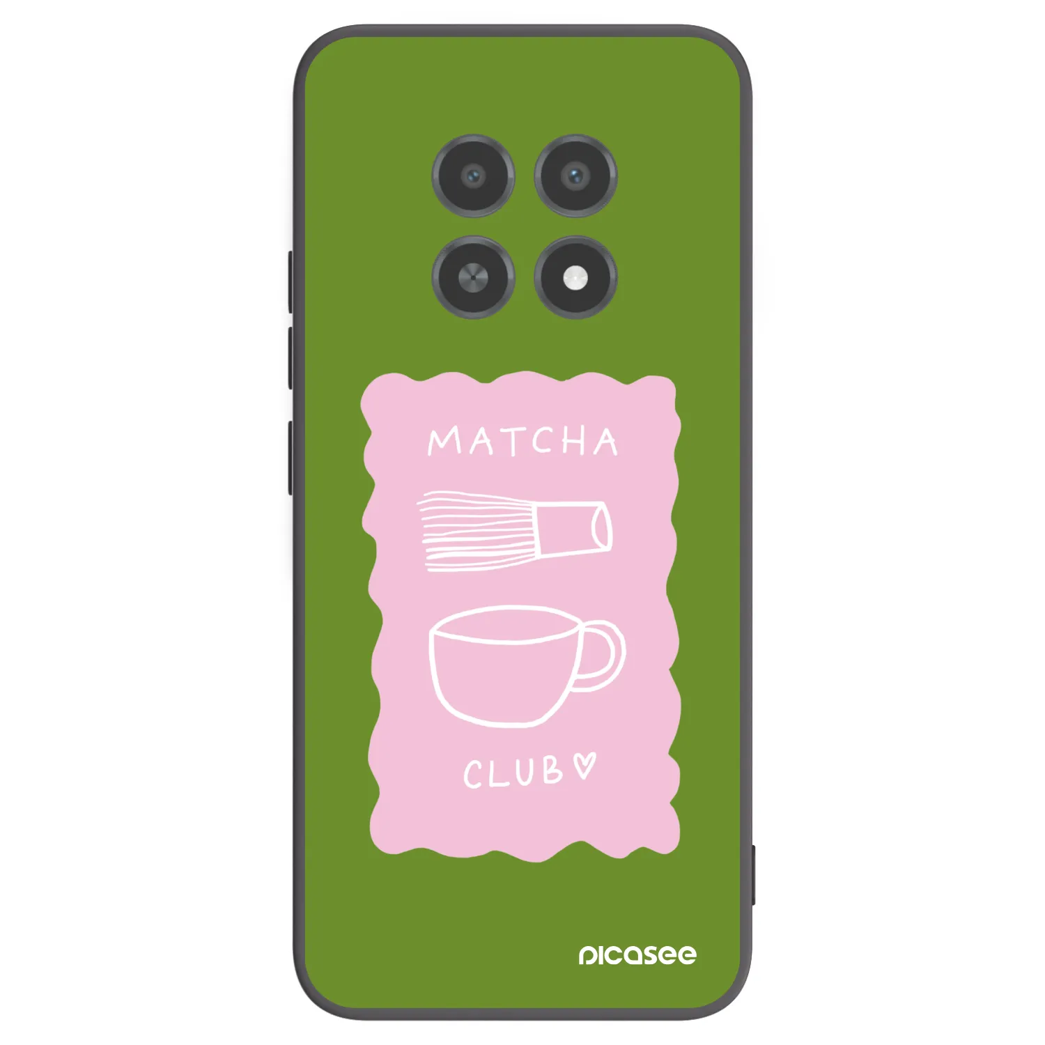 Picasee silikonový černý obal pro Realme 12X - Matcha club