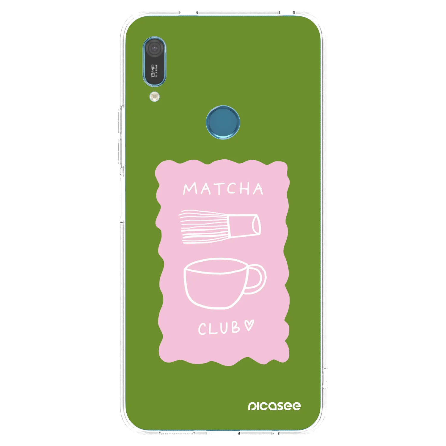 Picasee silikonový průhledný obal pro Huawei Y6 2019 - Matcha club