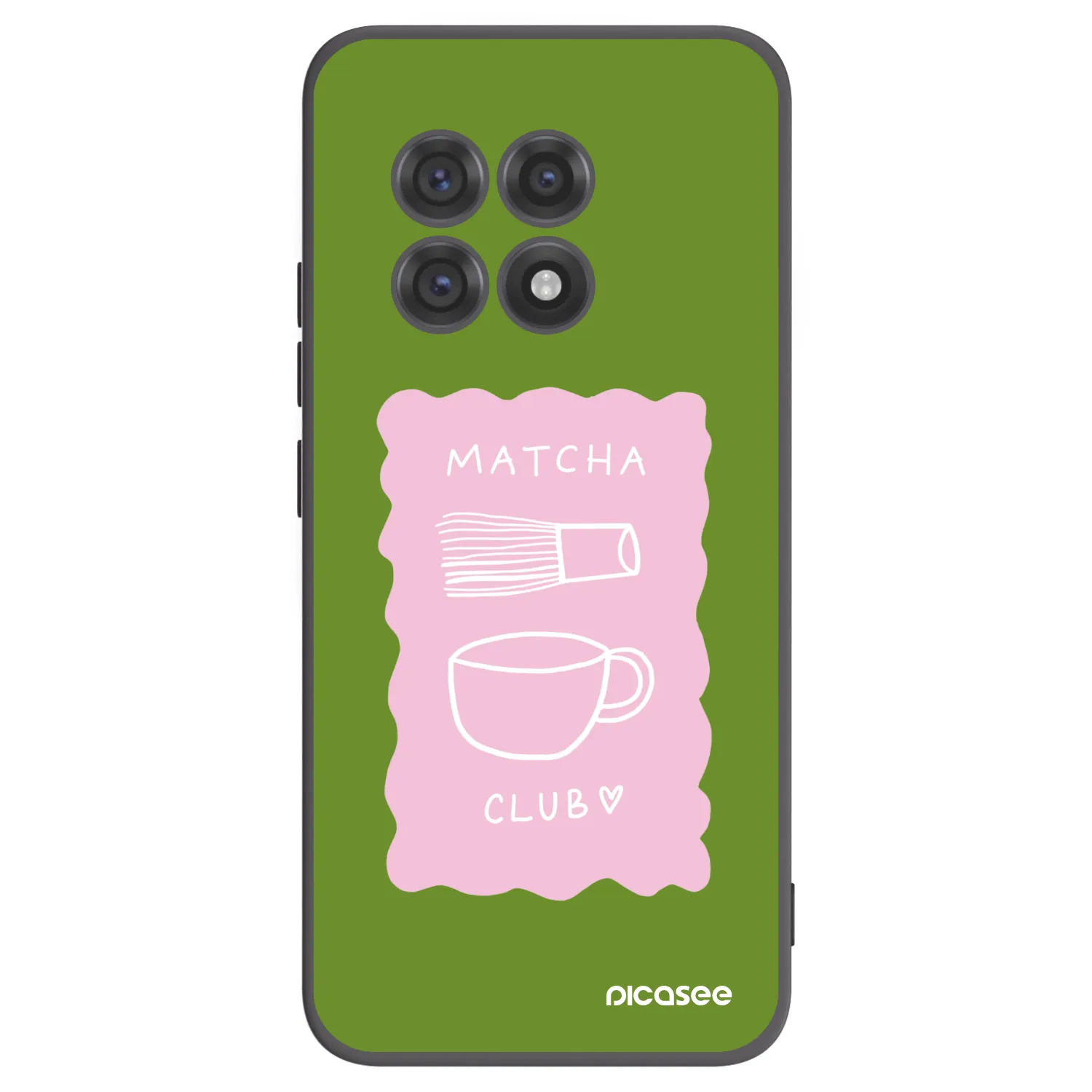 Picasee silikonový černý obal pro OnePlus 13R 5G - Matcha club