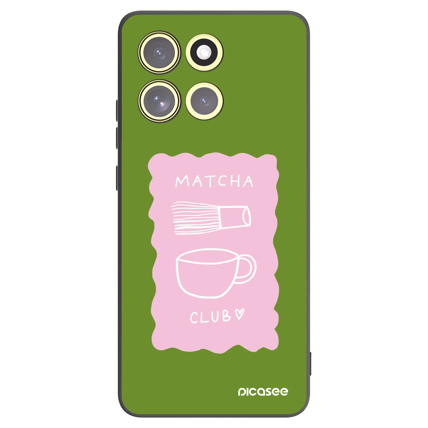Picasee silikonový černý obal pro Motorola Moto G86 5G - Matcha club