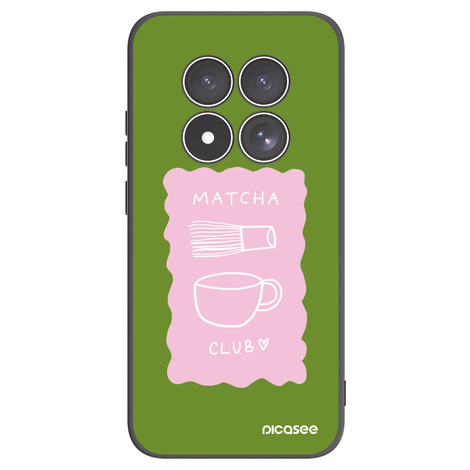 Picasee silikonový černý obal pro Xiaomi Redmi Note 15 Pro 4G - Matcha club