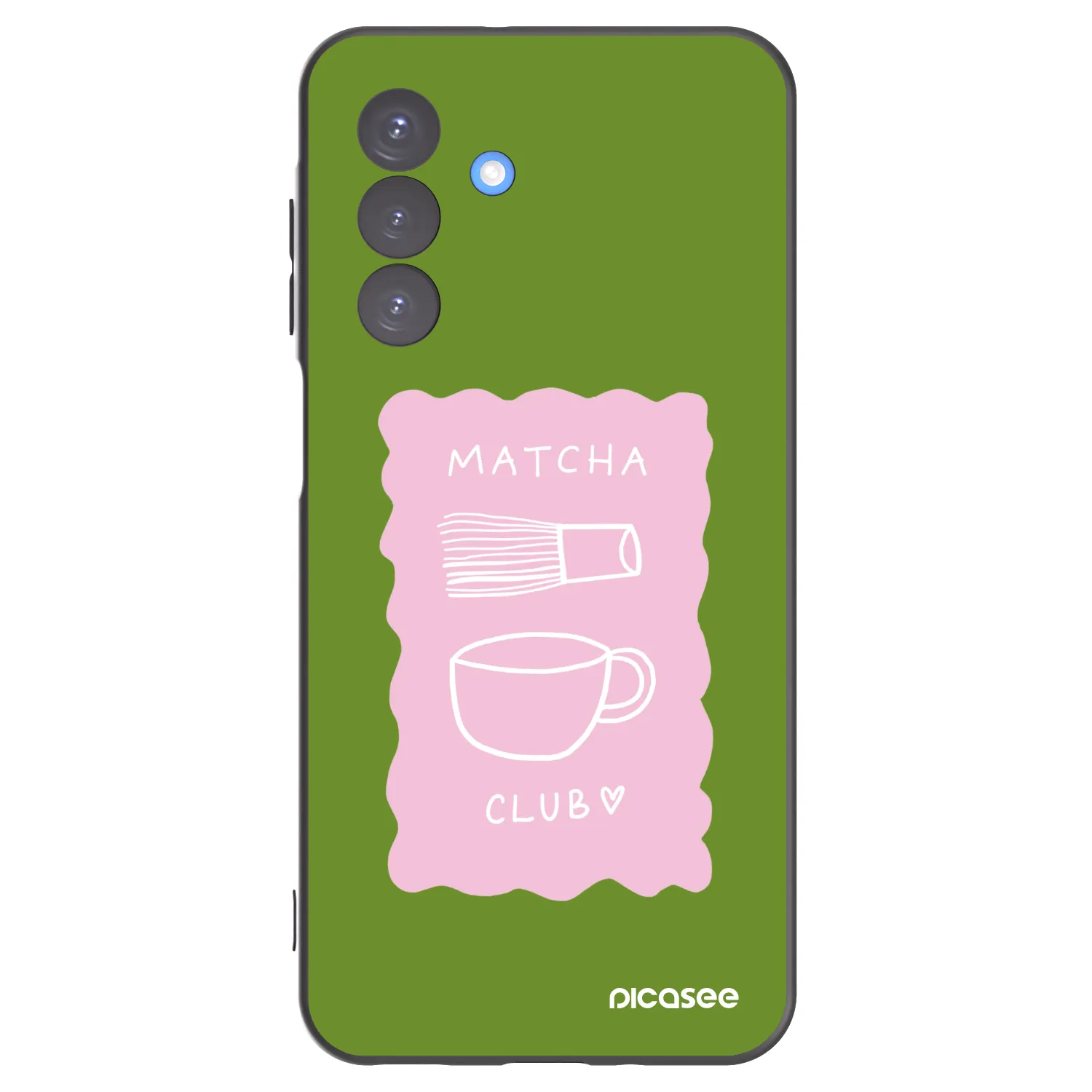 Picasee silikonový černý obal pro Samsung Galaxy A17 5G - Matcha club