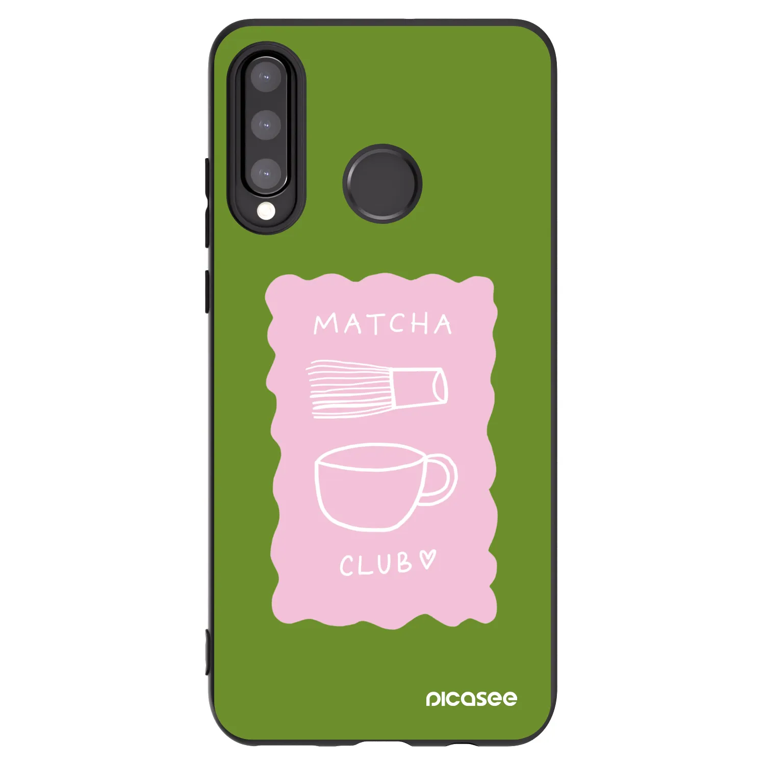 Picasee silikonový černý obal pro Huawei P30 Lite - Matcha club