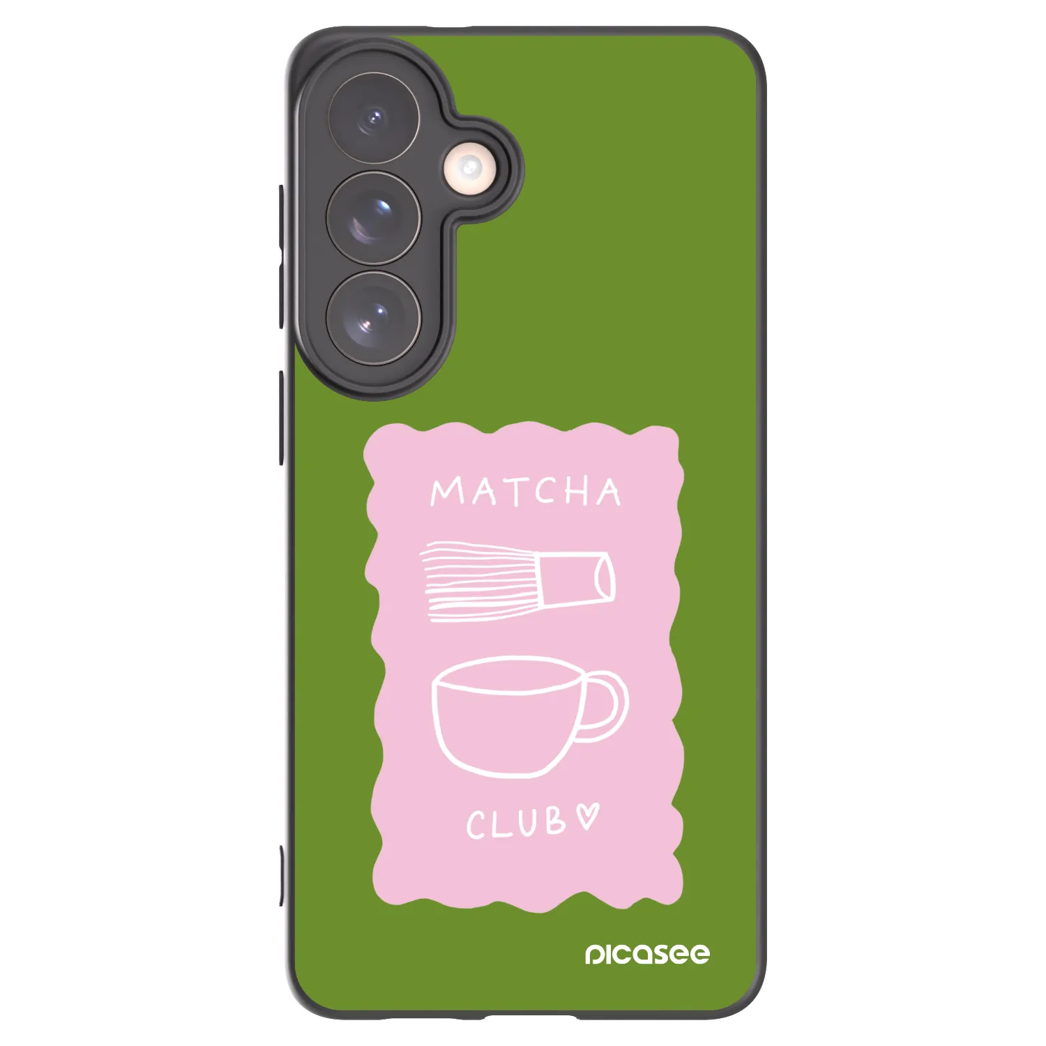 Picasee silikonový černý obal pro Samsung Galaxy S26+ - Matcha club