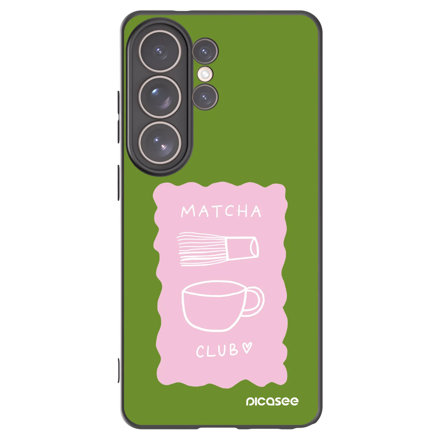 Picasee silikonový černý obal pro Samsung Galaxy S26 Ultra - Matcha club