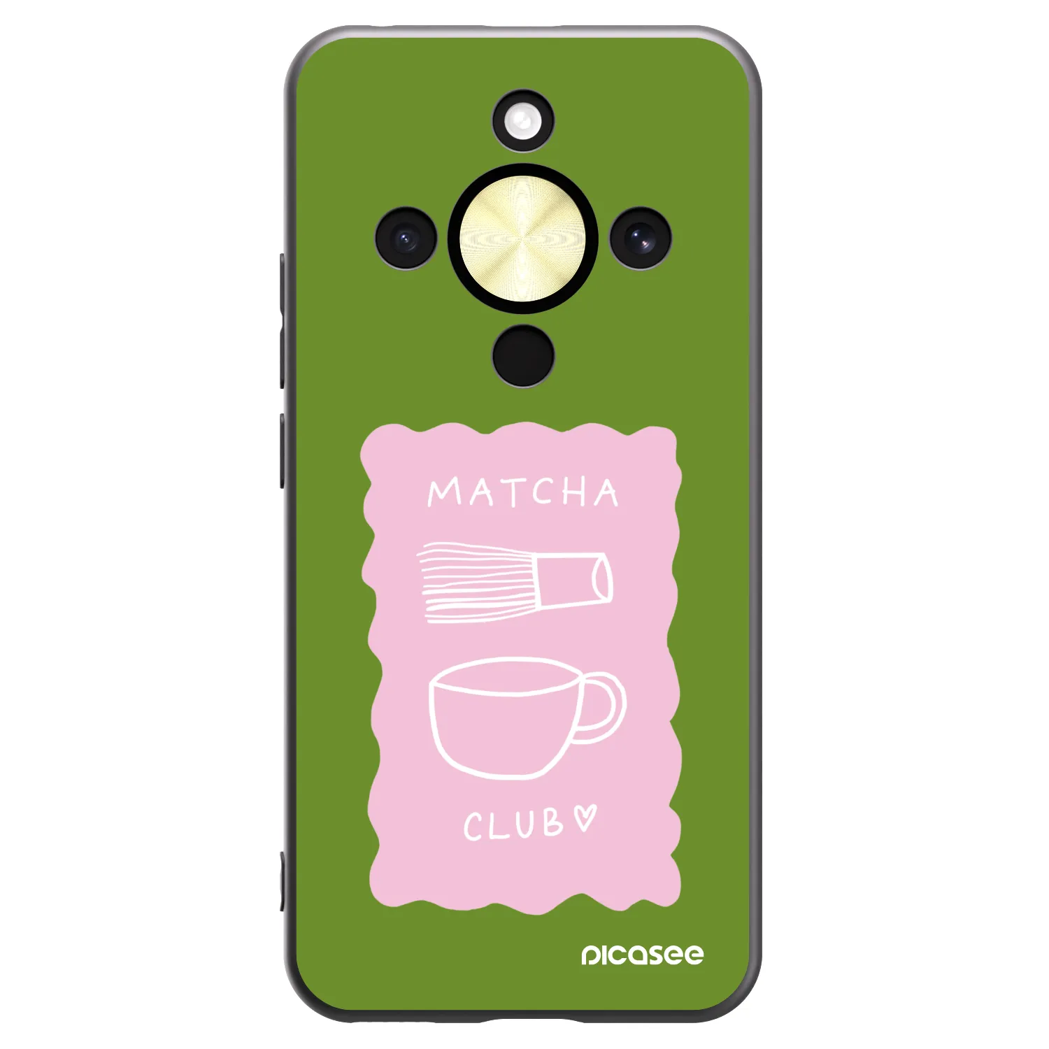 Picasee silikonový černý obal pro Honor Magic8 Lite 5G - Matcha club