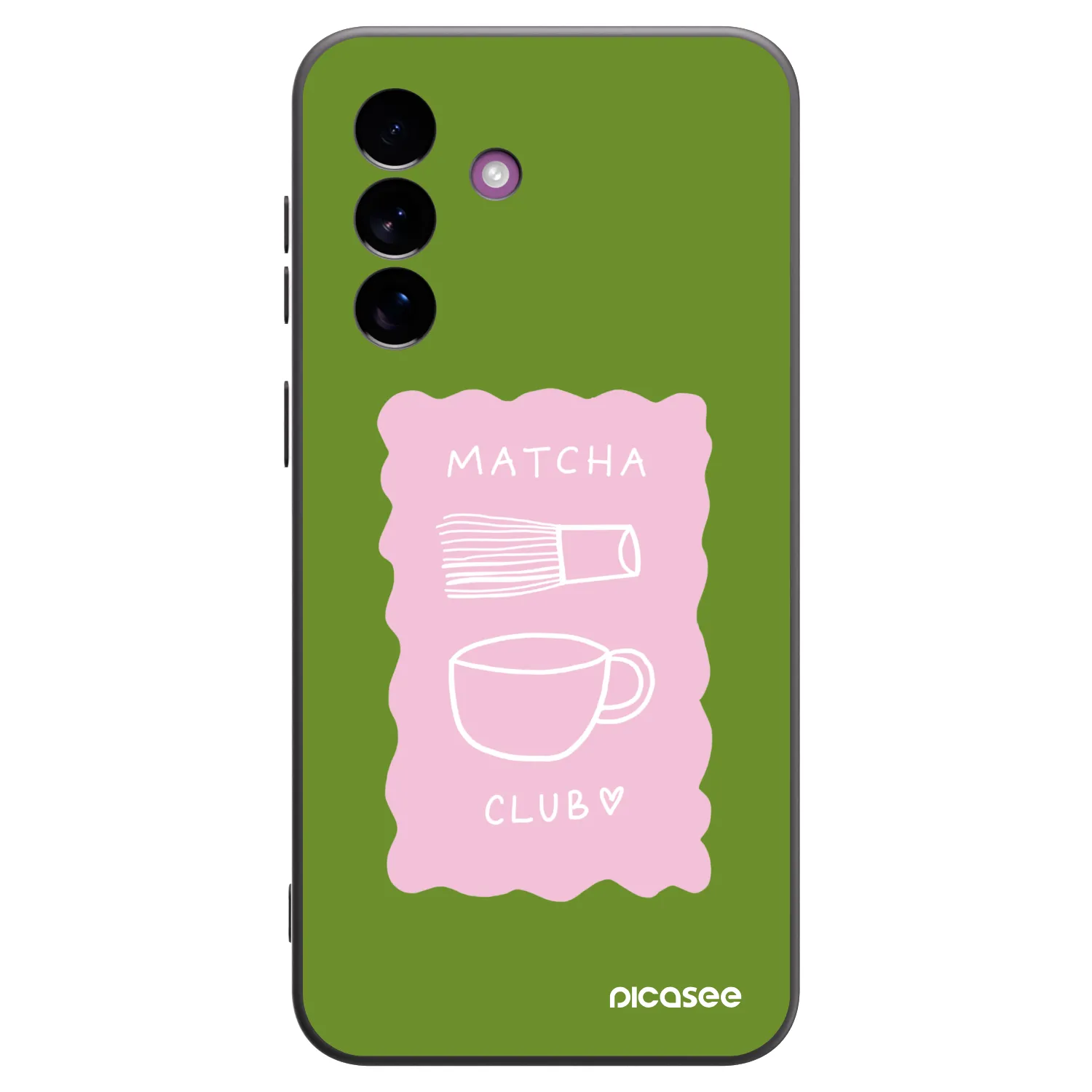 Picasee silikonový černý obal pro Samsung Galaxy A37 - Matcha club