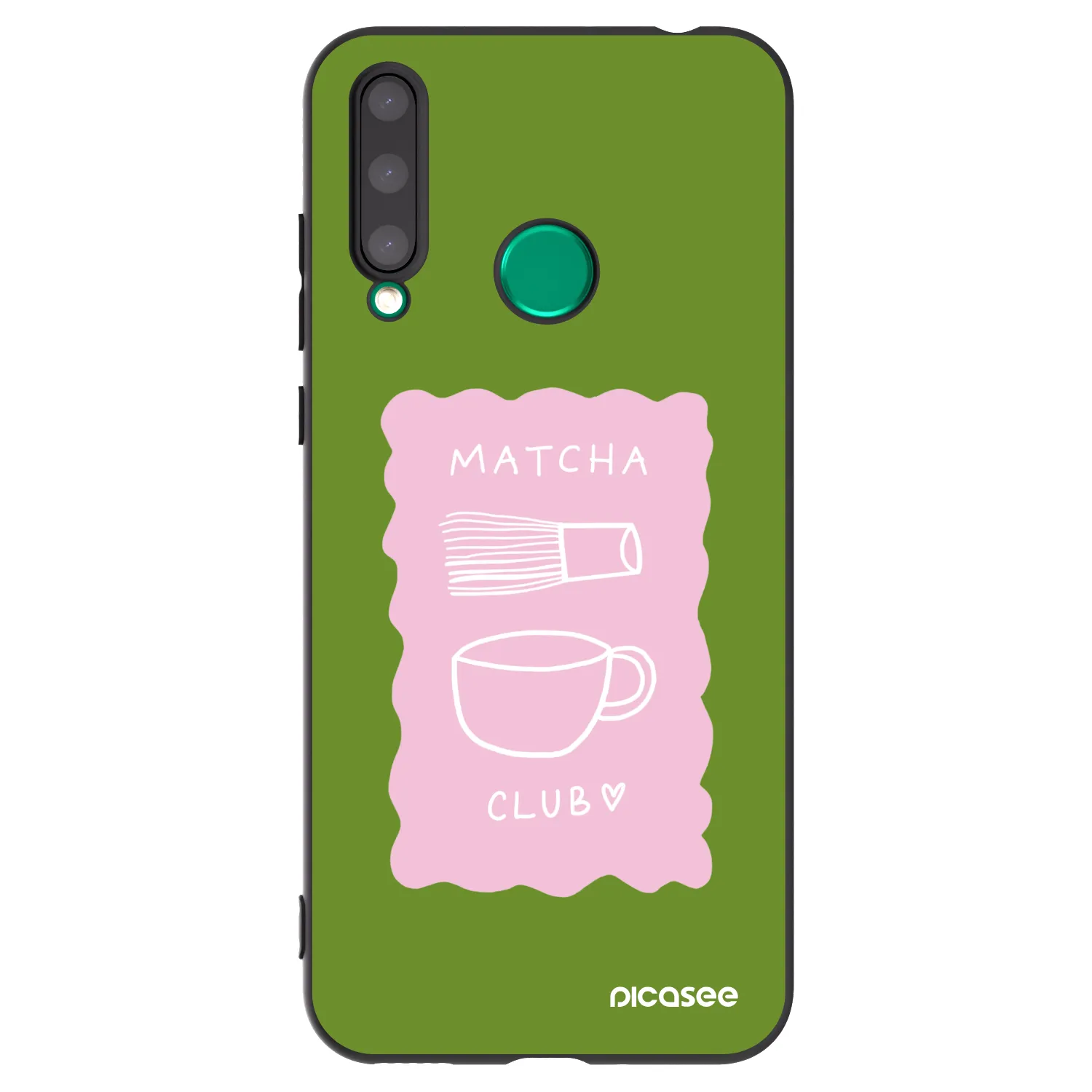 Picasee silikonový černý obal pro Honor 20 Lite - Matcha club