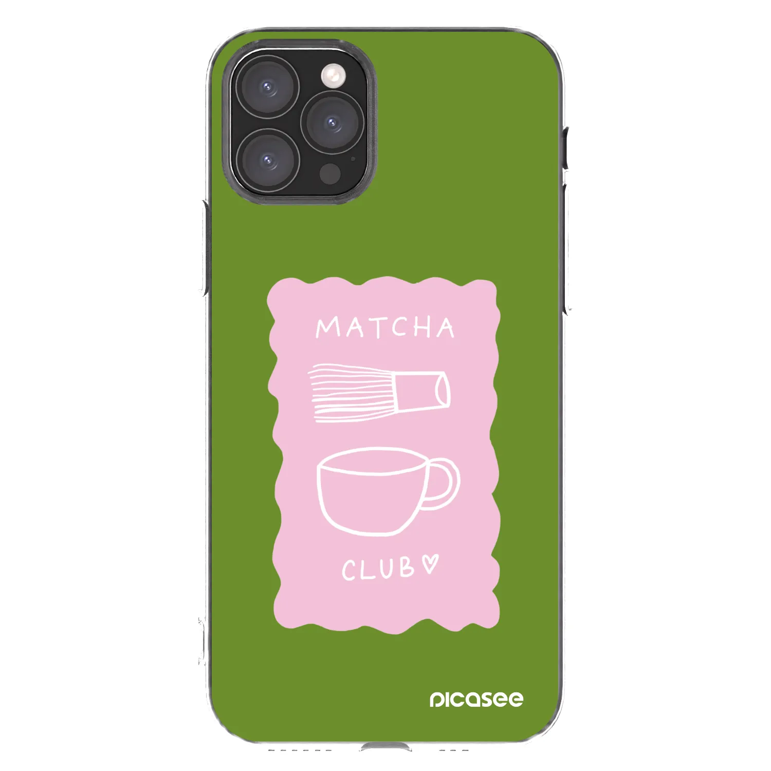 Picasee silikonový průhledný obal pro Apple iPhone 11 Pro - Matcha club