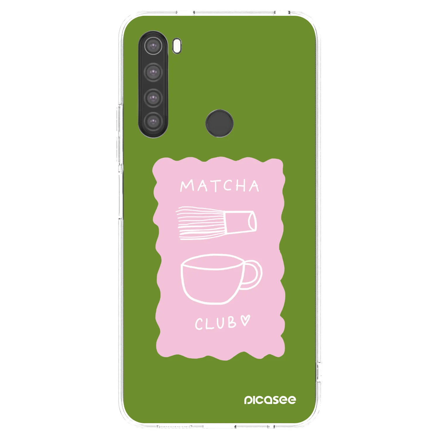 Picasee silikonový průhledný obal pro Xiaomi Redmi Note 8 - Matcha club