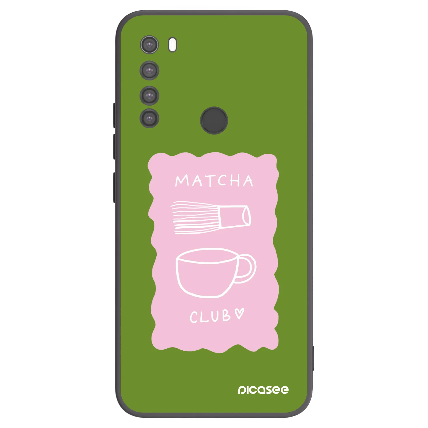 Picasee silikonový černý obal pro Xiaomi Redmi Note 8 - Matcha club