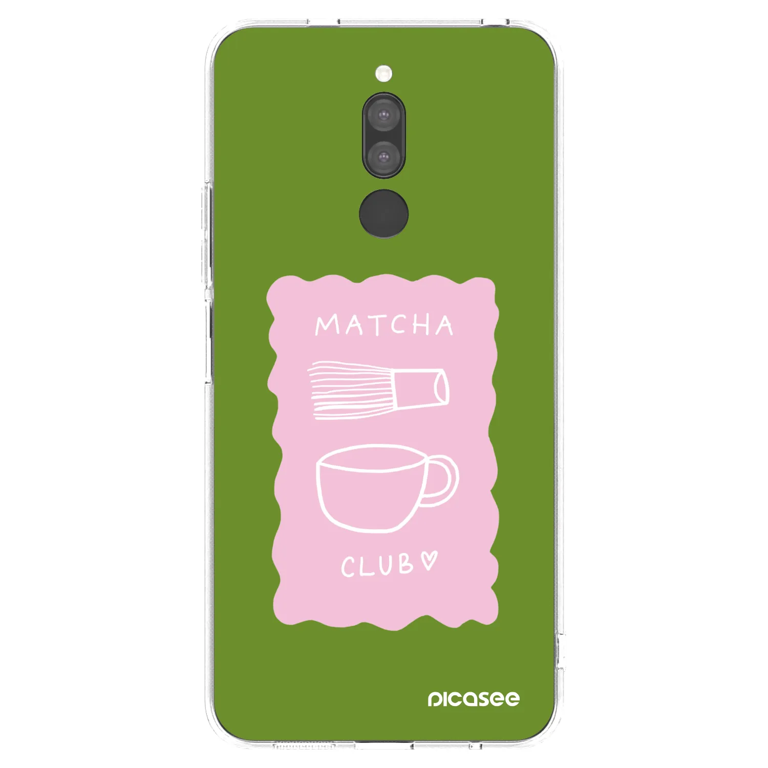 Picasee silikonový průhledný obal pro Xiaomi Redmi 8 - Matcha club