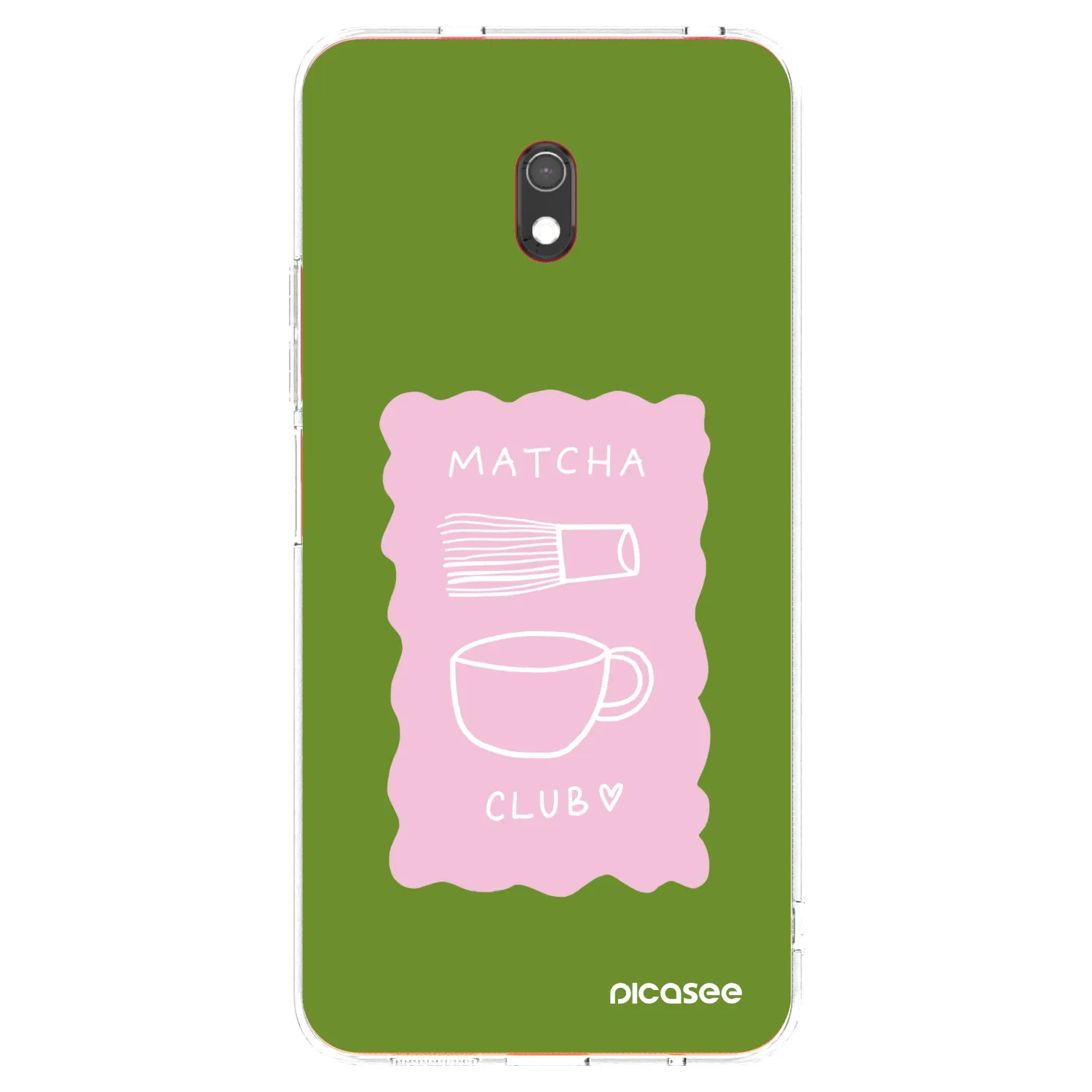 Picasee silikonový průhledný obal pro Xiaomi Redmi 8A - Matcha club