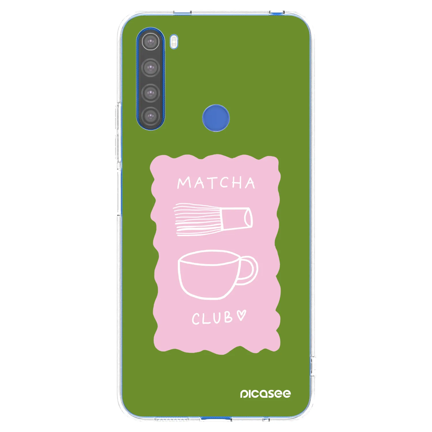 Picasee silikonový průhledný obal pro Xiaomi Redmi Note 8T - Matcha club