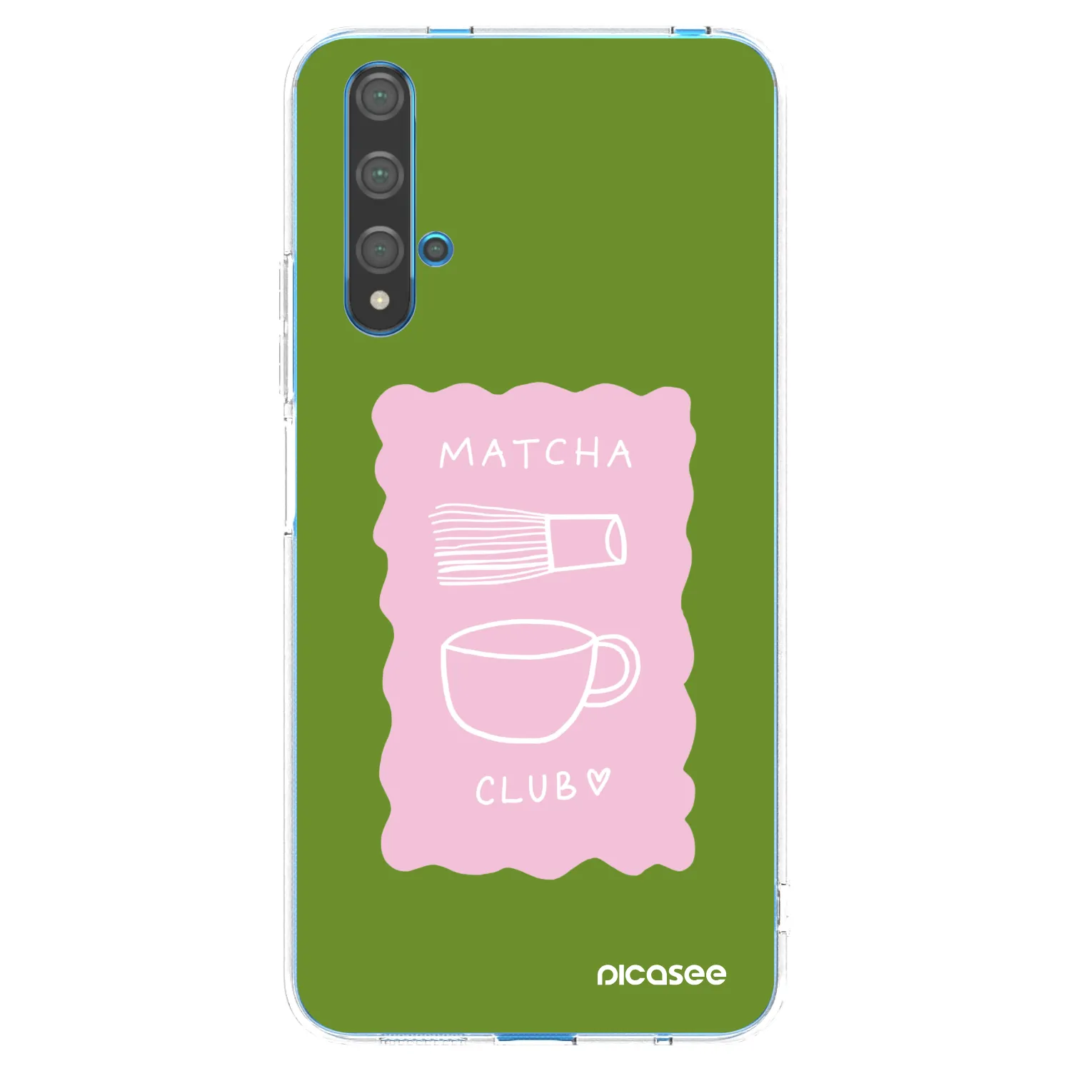 Picasee silikonový průhledný obal pro Huawei Nova 5T - Matcha club