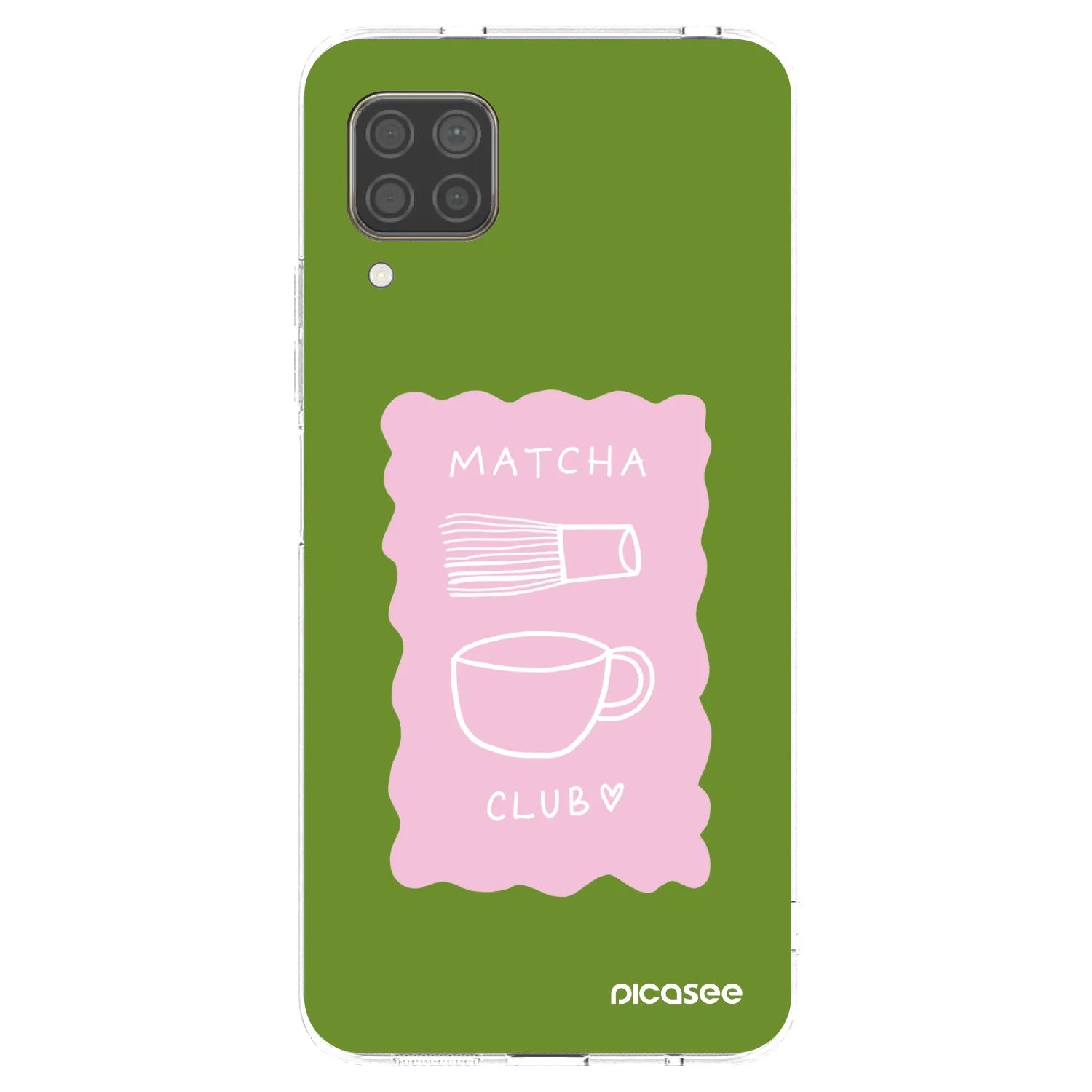 Picasee silikonový průhledný obal pro Huawei P40 Lite - Matcha club