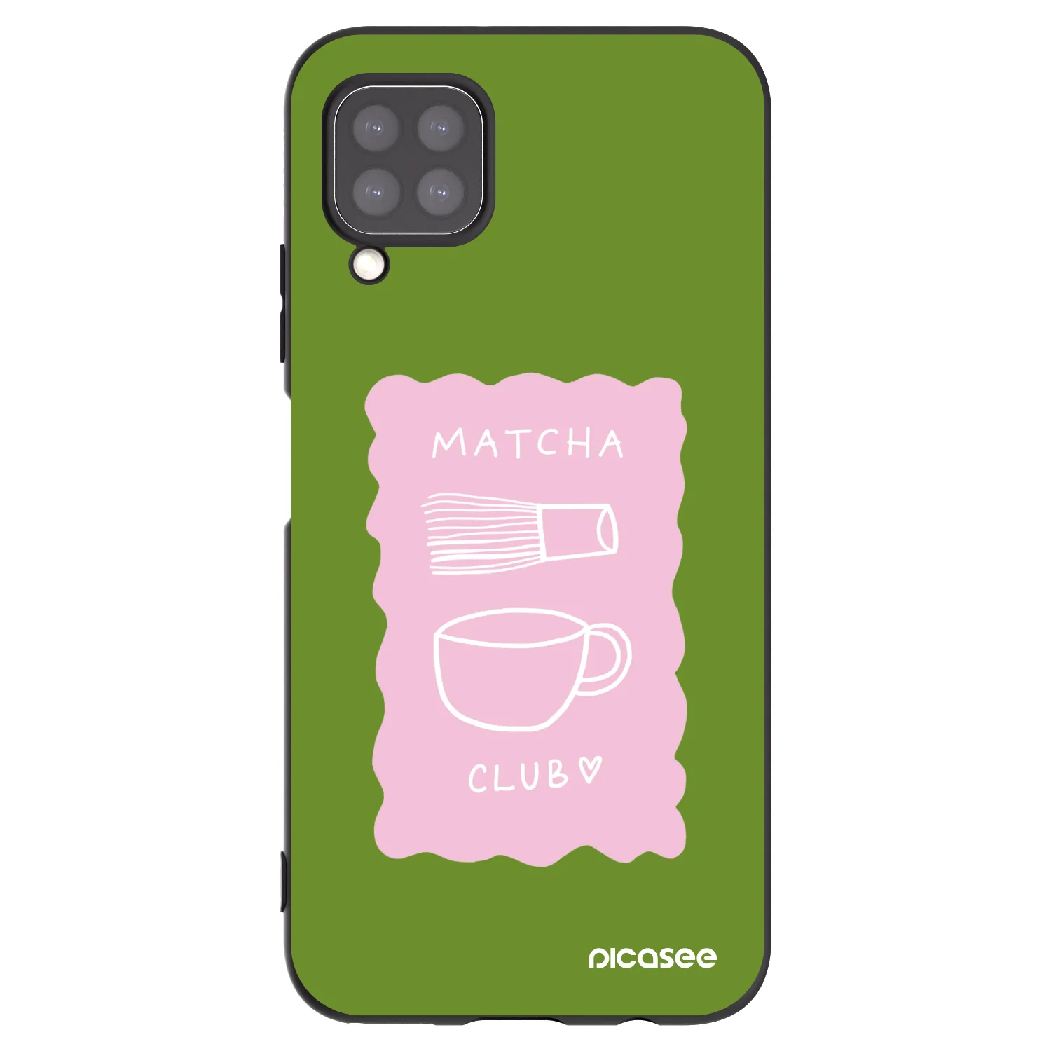 Picasee silikonový černý obal pro Huawei P40 Lite - Matcha club