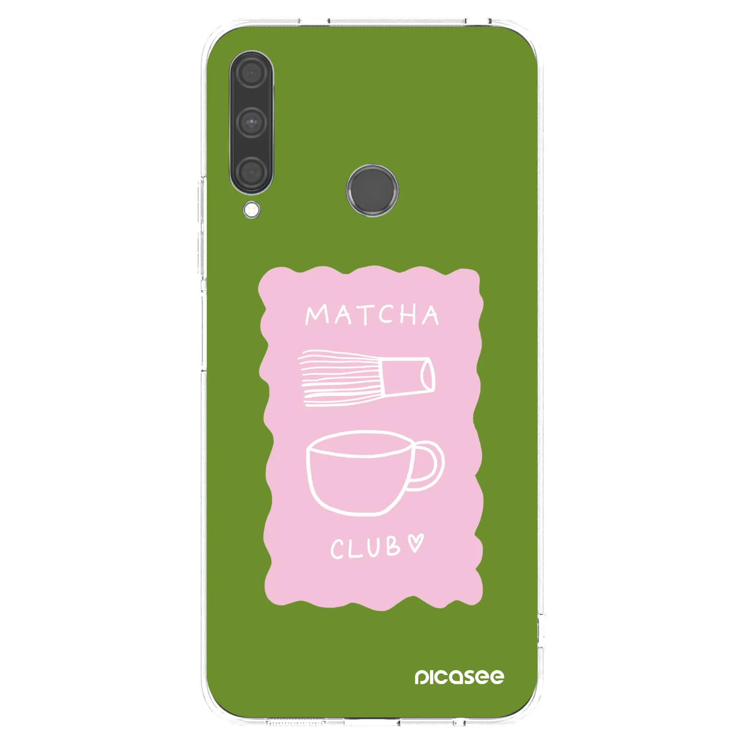Picasee silikonový průhledný obal pro Huawei P40 Lite E - Matcha club