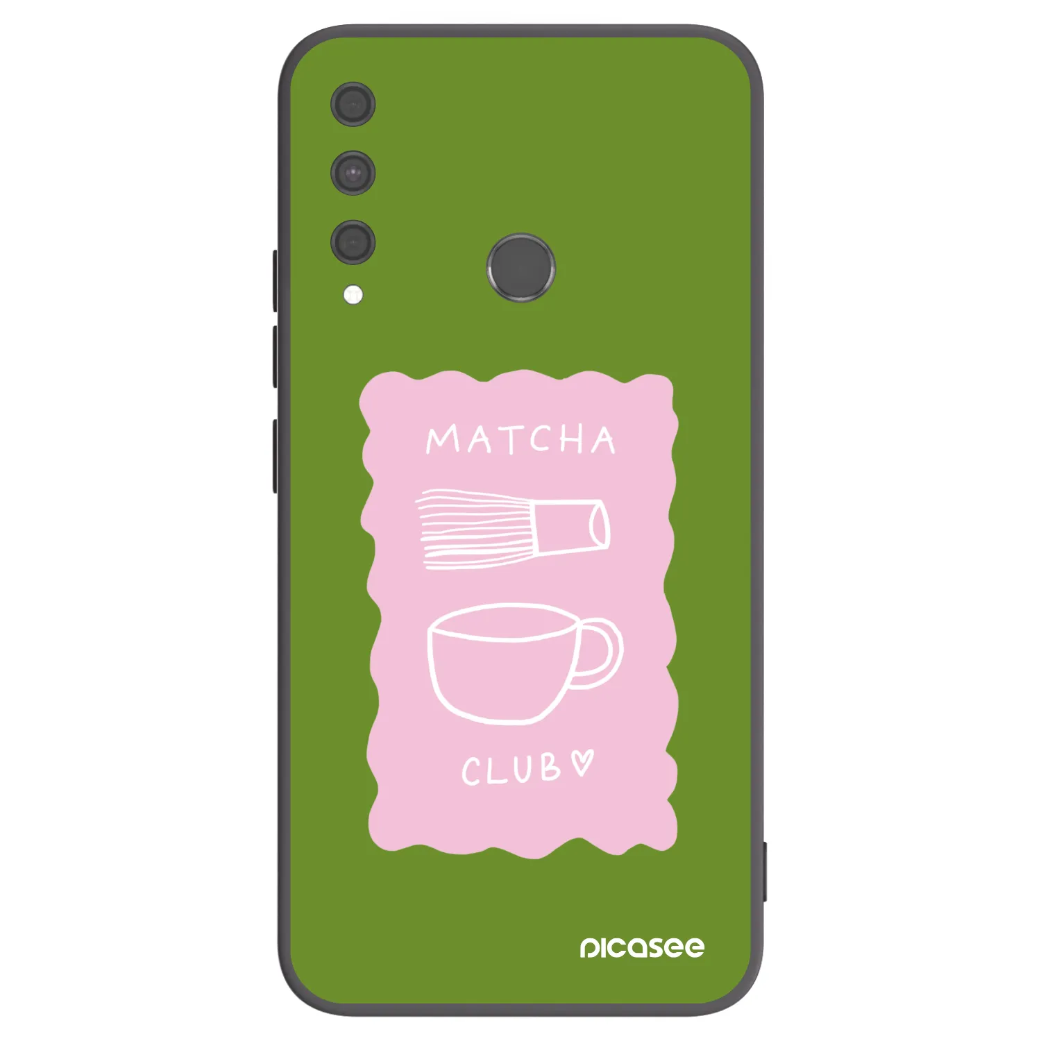 Picasee silikonový černý obal pro Huawei P40 Lite E - Matcha club