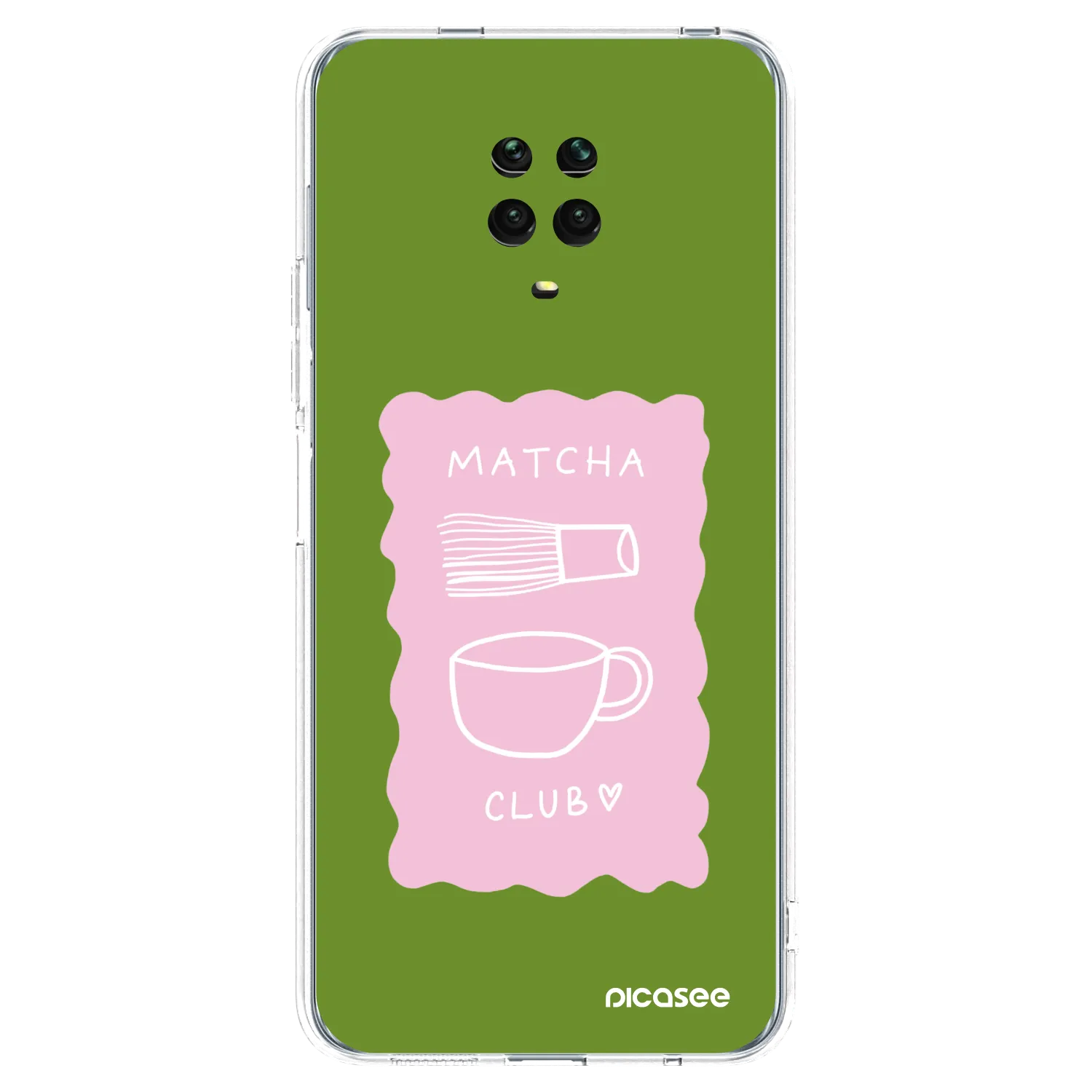 Picasee silikonový průhledný obal pro Xiaomi Redmi Note 9 Pro - Matcha club