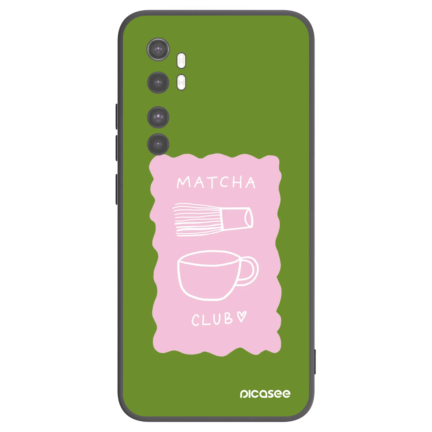 Picasee silikonový černý obal pro Xiaomi Mi Note 10 Lite - Matcha club