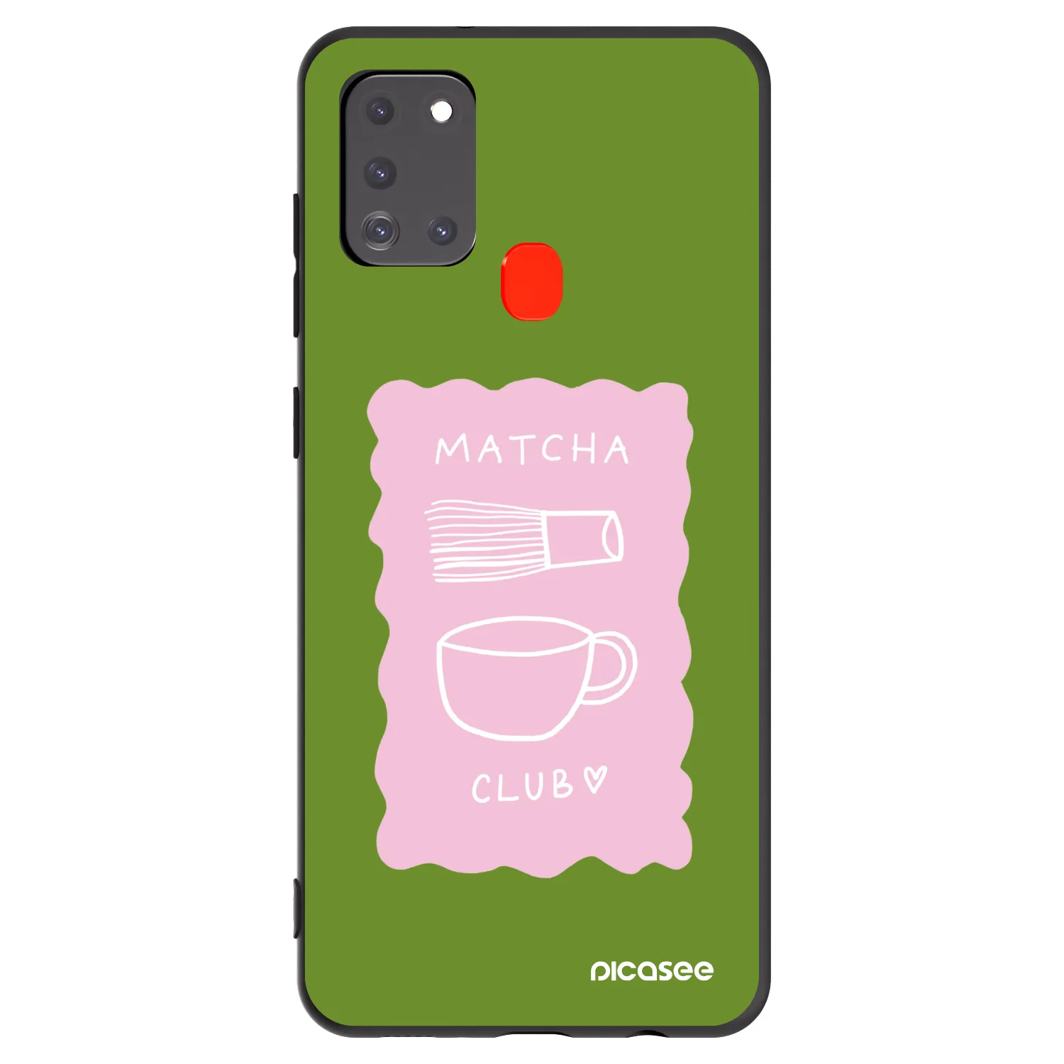 Picasee silikonový černý obal pro Samsung Galaxy A21s - Matcha club