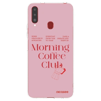Picasee silikonový průhledný obal pro Samsung Galaxy A20s - Morning