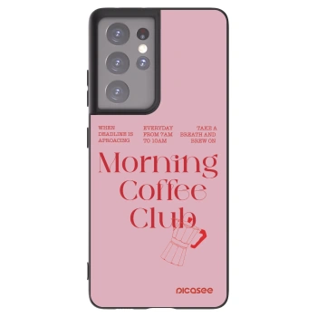 Picasee silikonový černý obal pro Samsung Galaxy S21 Ultra 5G G998B - Morning