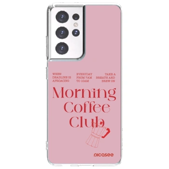 Picasee silikonový průhledný obal pro Samsung Galaxy S21 Ultra 5G G998B - Morning