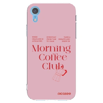 Picasee silikonový průhledný obal pro Apple iPhone XR - Morning