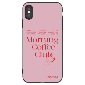 Picasee silikonový černý obal pro Apple iPhone XS Max - Morning