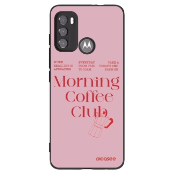 Picasee silikonový černý obal pro Motorola Moto G60 - Morning