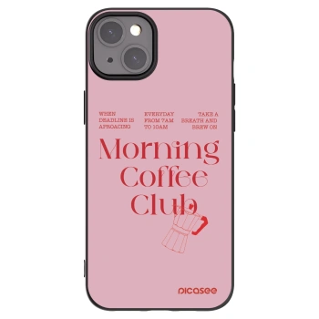 Picasee silikonový černý obal pro Apple iPhone 15 Plus - Morning