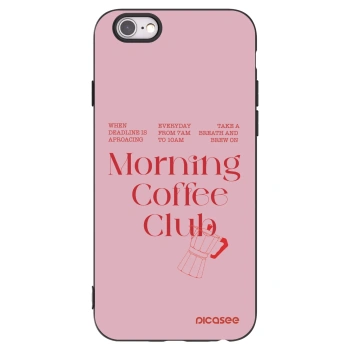 Picasee silikonový černý obal pro Apple iPhone 6/6S - Morning