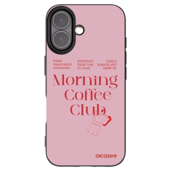 Picasee silikonový černý obal pro Apple iPhone 16 - Morning
