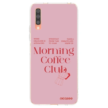 Picasee silikonový průhledný obal pro Samsung Galaxy A70 A705F - Morning