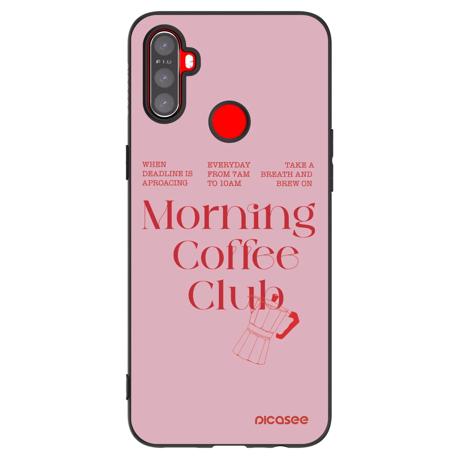 Picasee silikonový černý obal pro Realme C3 - Morning