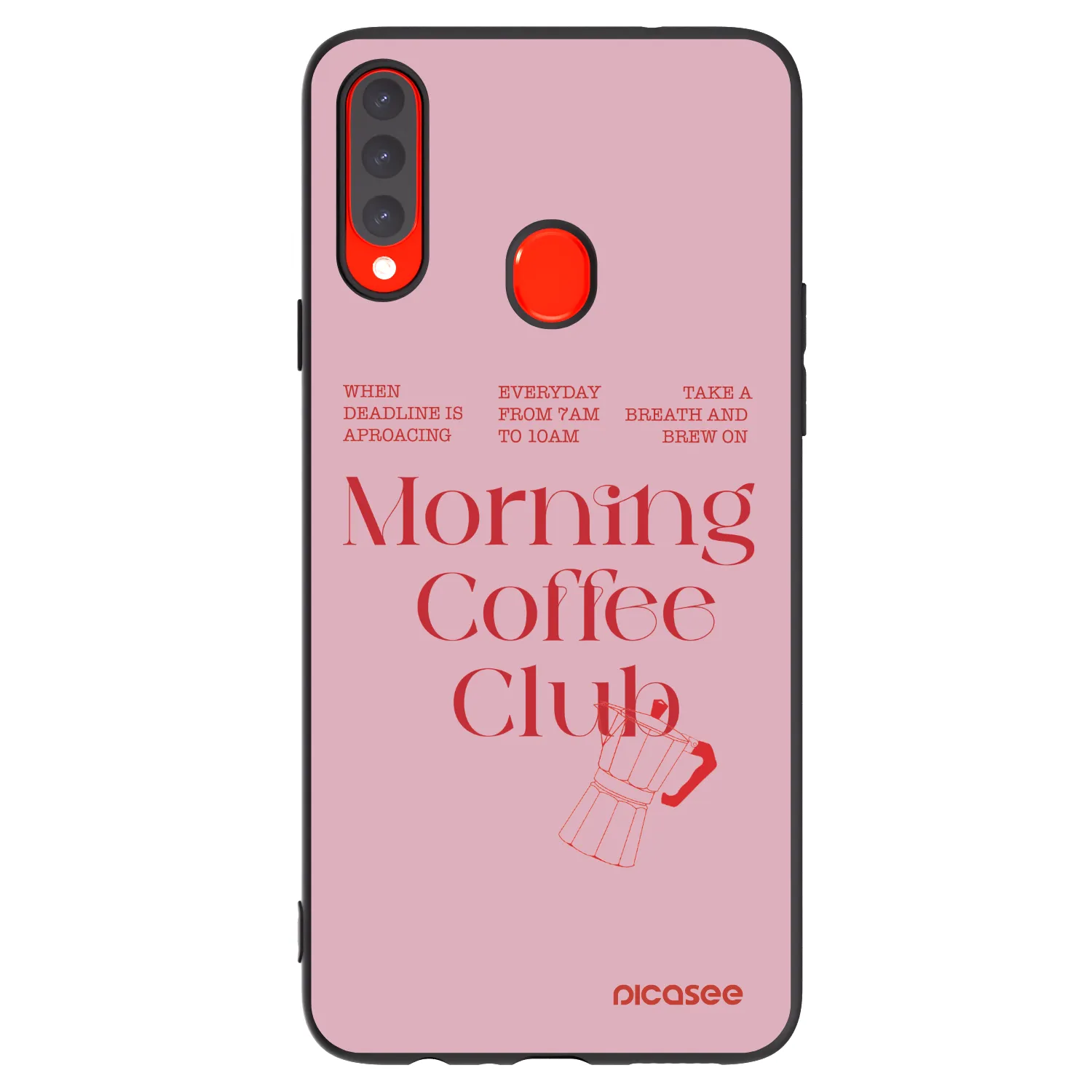 Picasee silikonový černý obal pro Samsung Galaxy A20s - Morning
