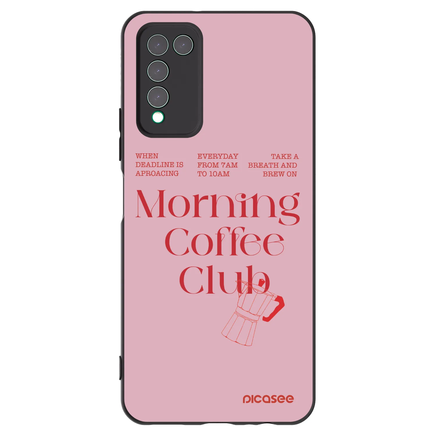 Picasee silikonový černý obal pro Honor 10X Lite - Morning