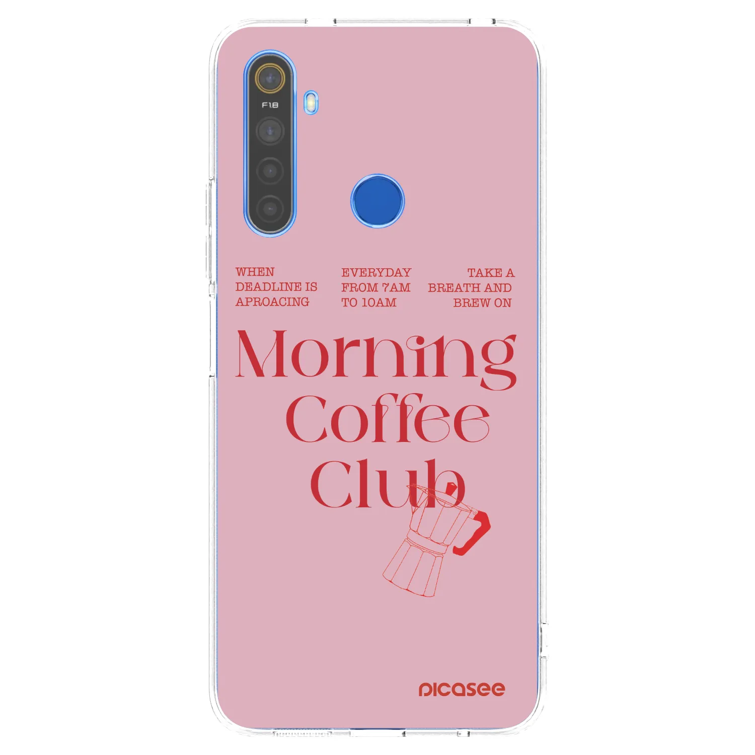 Picasee silikonový průhledný obal pro Realme 5 - Morning