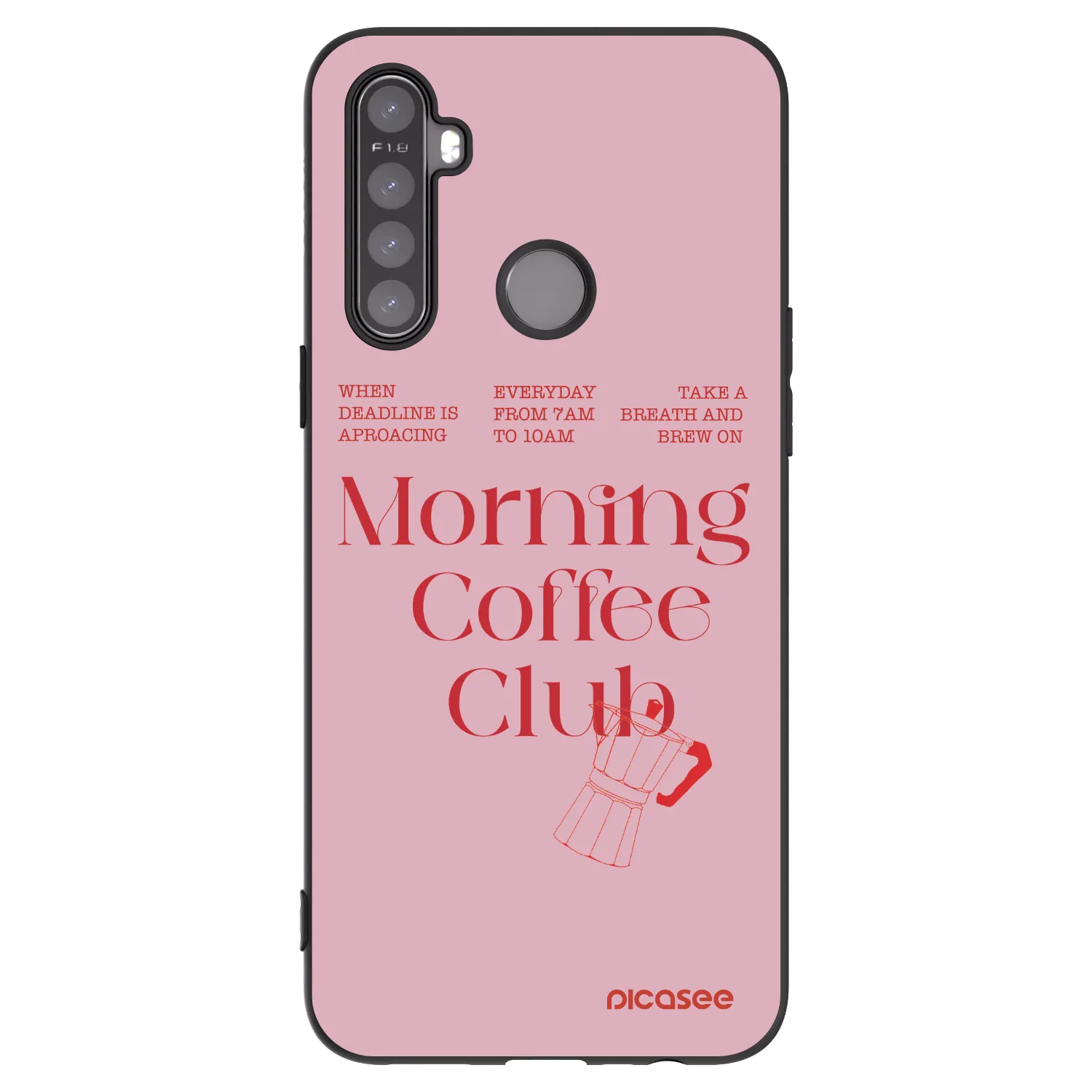 Picasee silikonový černý obal pro Realme 5 - Morning