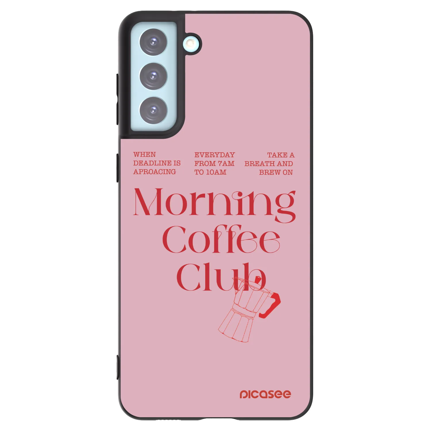 Picasee silikonový černý obal pro Samsung Galaxy S21+ 5G G996F - Morning