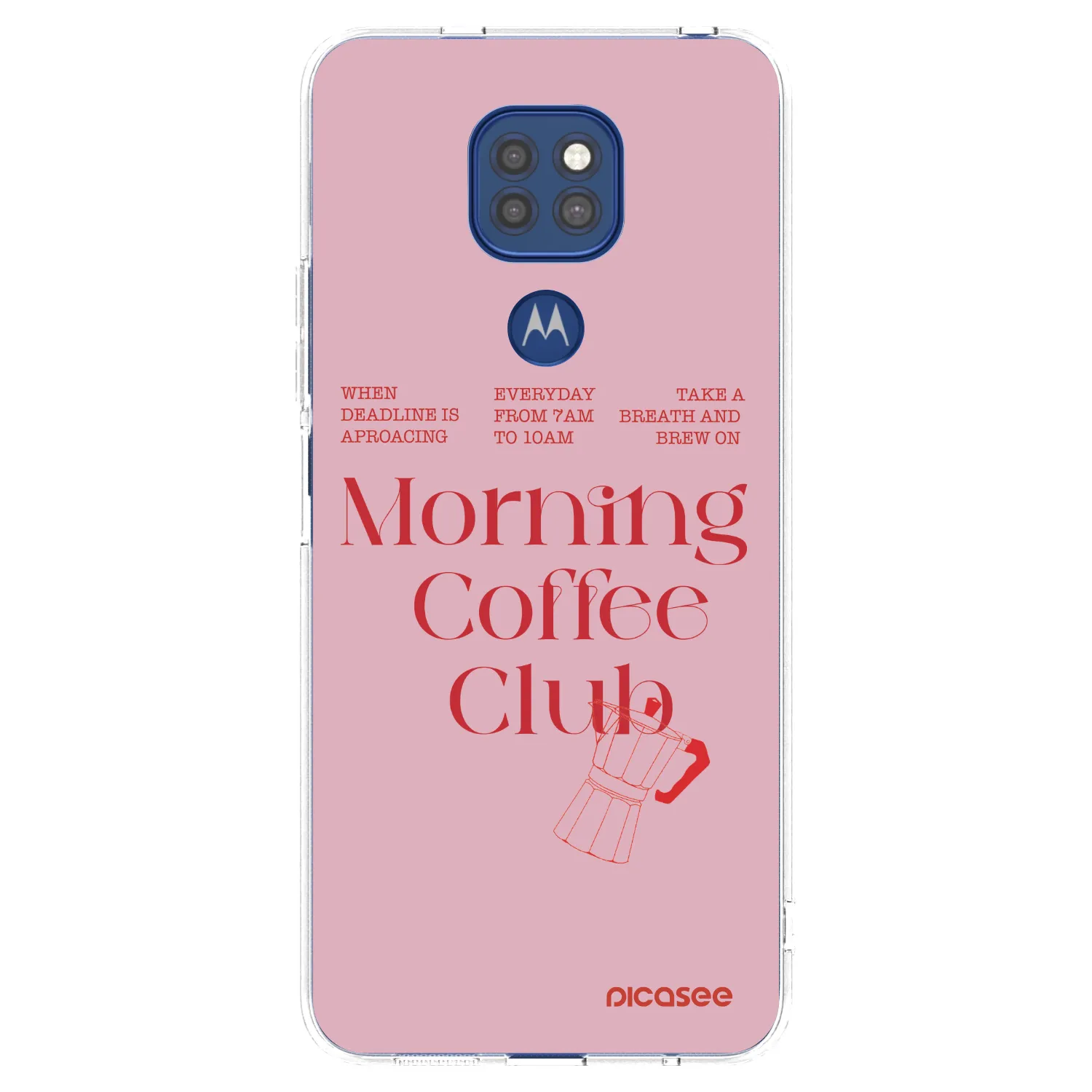 Picasee silikonový průhledný obal pro Motorola Moto G9 Play - Morning